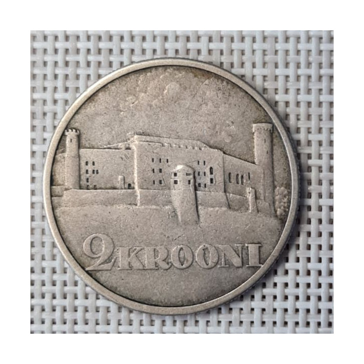 Estonia 2 Krooni 1930 "Toompea Fortress" KM-20 VF