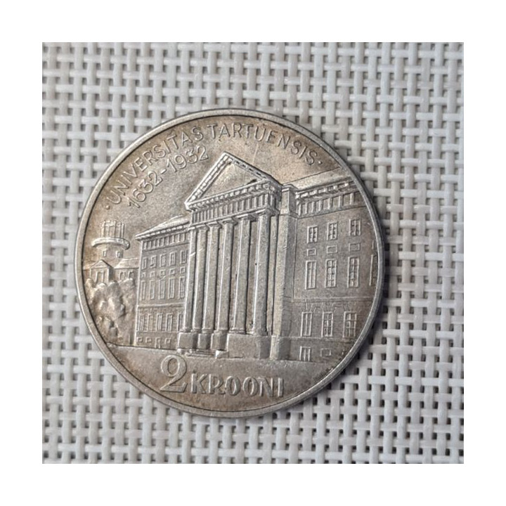 Estonia 2 Krooni 1932 "University" KM-13 VF