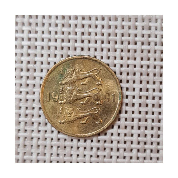 Estonia 5 Senti 1991 KM-21 VF