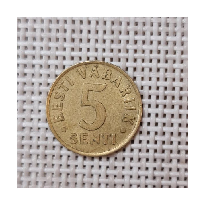Estonia 5 Senti 1992 KM-21 VF