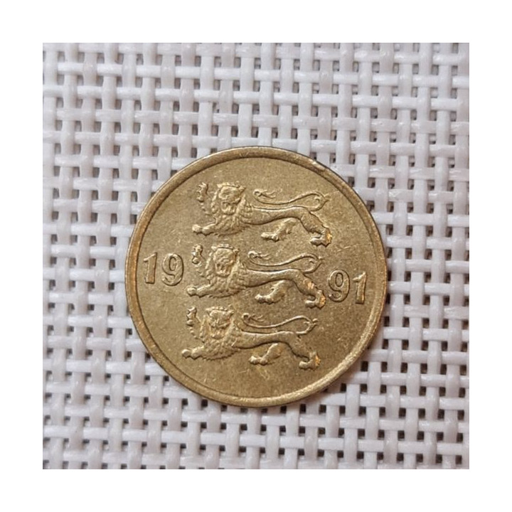 Estonia 10 Senti 1991 KM-22 VF