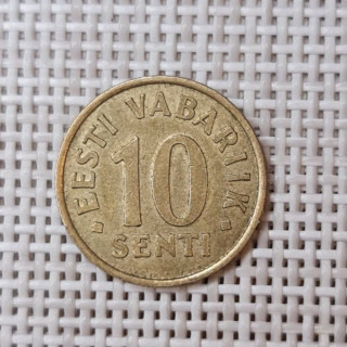 Estonia 10 Senti 1997 KM-22 VF