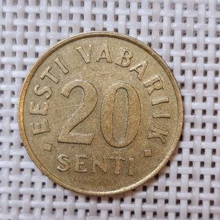 Estonia 20 Senti 1996 KM-23 VF