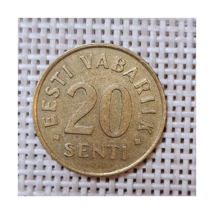 Estonia 20 Senti 1996 KM-23 VF