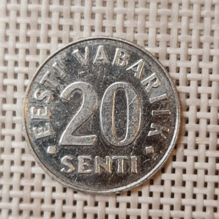 Estonia 20 Senti 1997 KM-23a VF