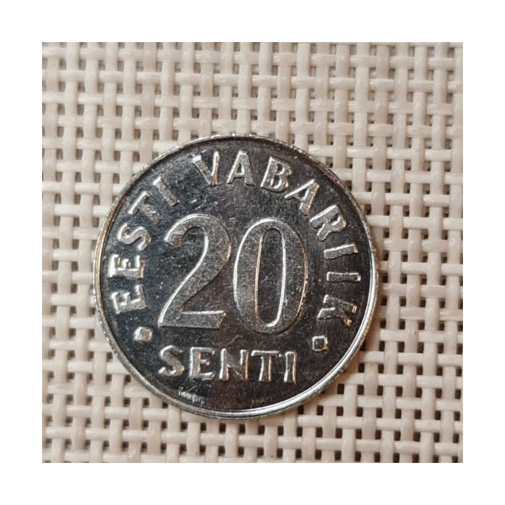 Estonia 20 Senti 1999 KM-23a AU