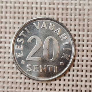 Estonia 20 Senti 2004 KM-23a AU