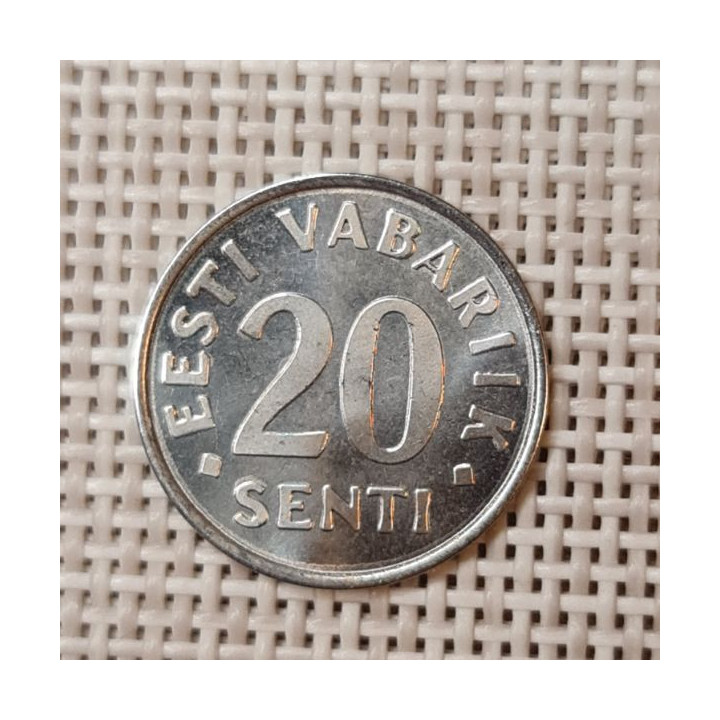 Estonia 20 Senti 2004 KM-23a AU