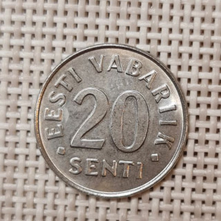 Estonia 20 Senti 2006 KM-23a AU