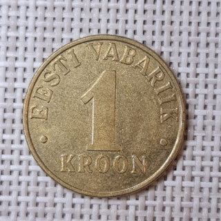 Estonia 1 Kroon 2001 KM-35 VF