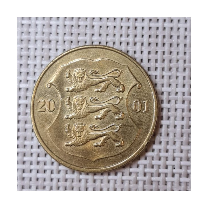 Estonia 1 Kroon 2001 KM-35 VF