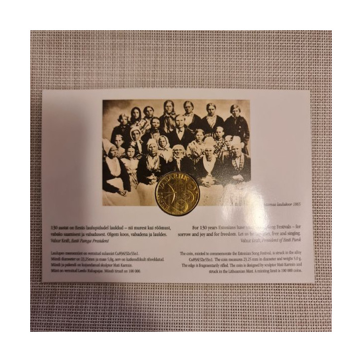 Estonia 1 Kroon 1999 "Song Festival" KM-36 UNC