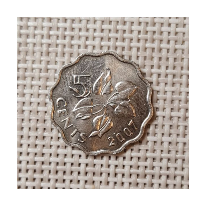 Eswatini (Swaziland) 5 Cents 2007 KM-48 XF