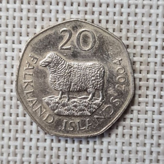 Falkland Islands 20 Pence 2004 KM-134 VF