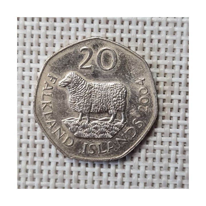 Falkland Islands 20 Pence 2004 KM-134 VF