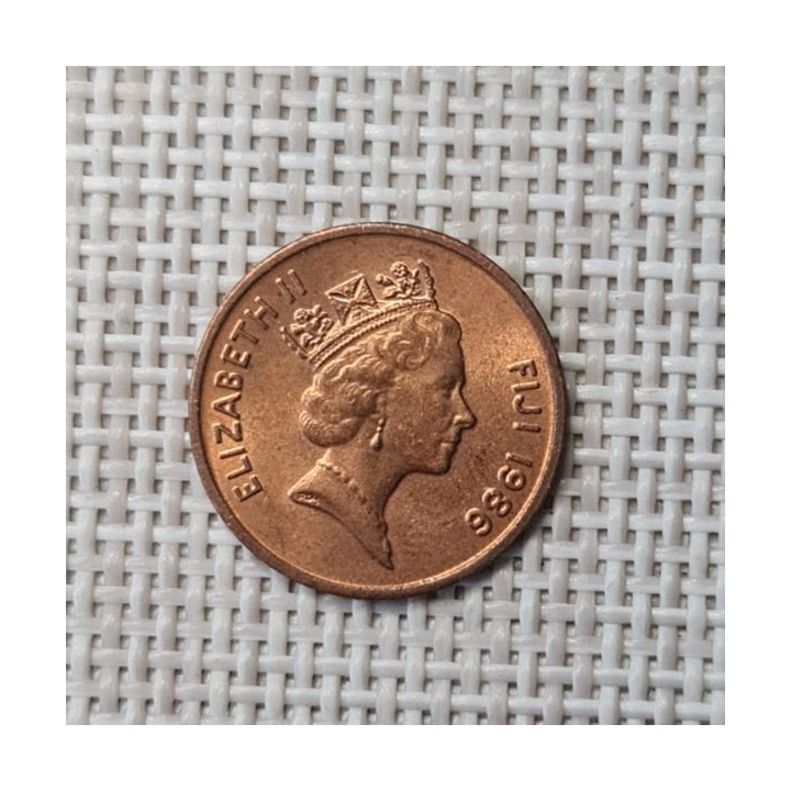 Fiji 1 Cent 1986 KM-49 XF