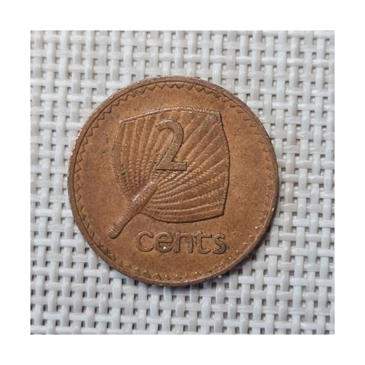Fiji 2 Cents 1969 KM-28 VF