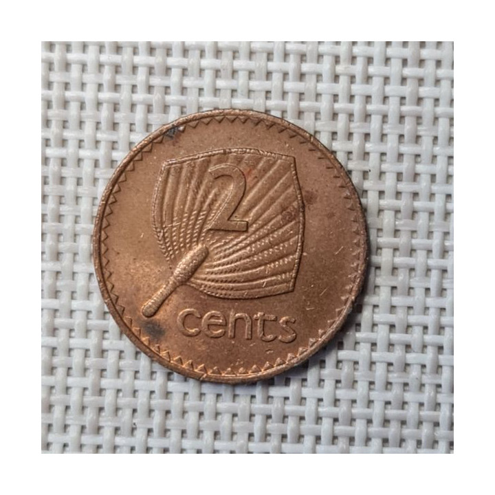 Fiji 2 Cents 1982 KM-28 VF