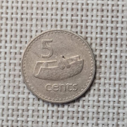 Fiji 5 Cents 1969 KM-29 VF