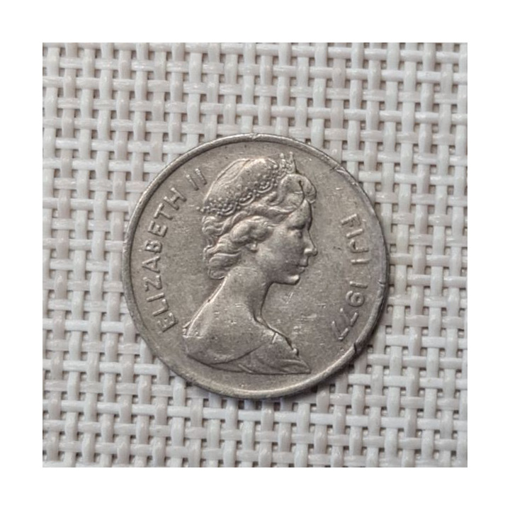 Fiji 5 Cents 1977 KM-29 VF