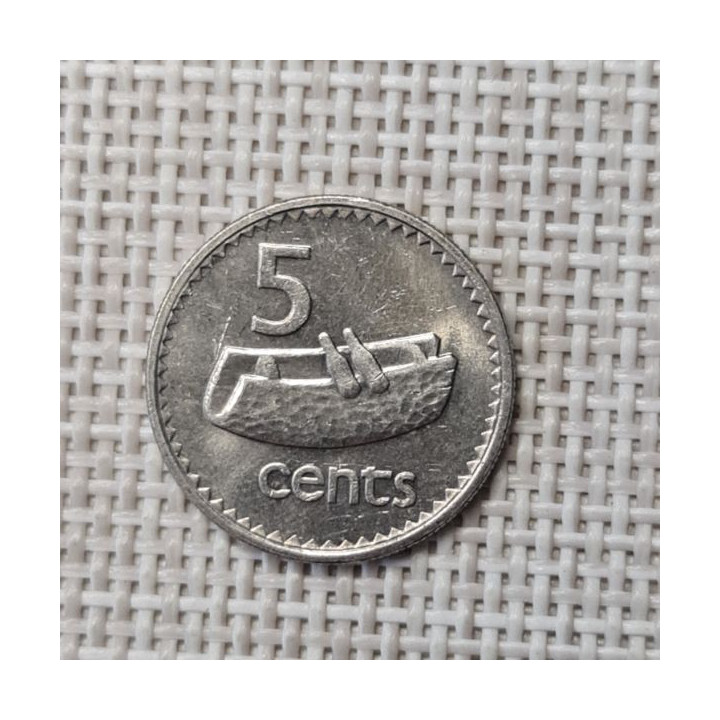 Fiji 5 Cents 1987 KM-51 XF