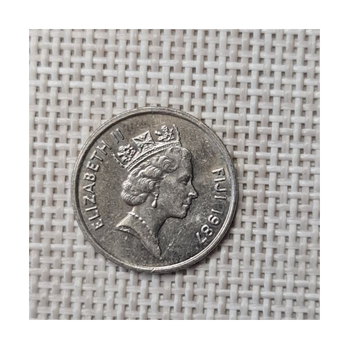Fiji 5 Cents 1987 KM-51 XF