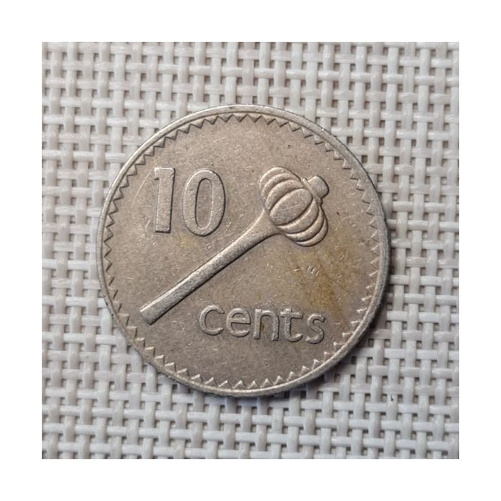 Fiji 10 Cents 1973 KM-30 VF