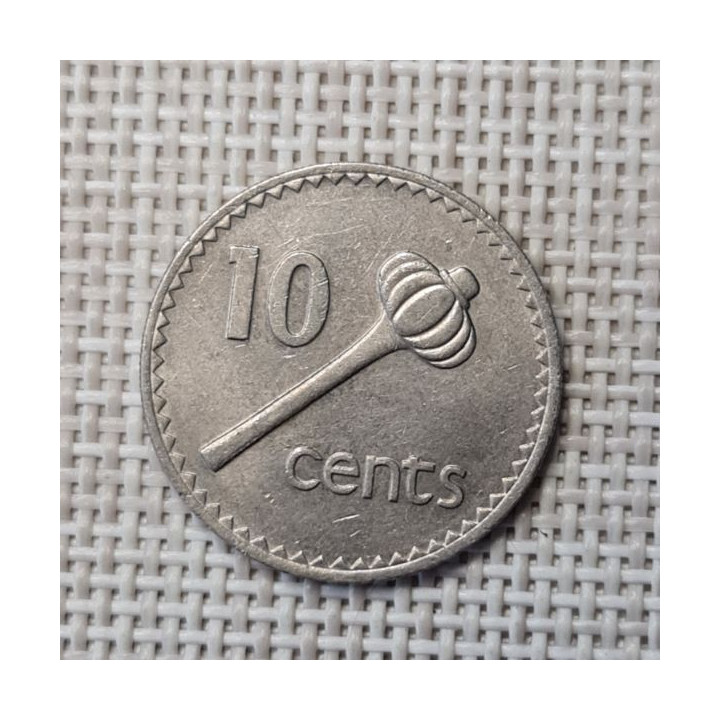 Fiji 10 Cents 1976 KM-30 VF