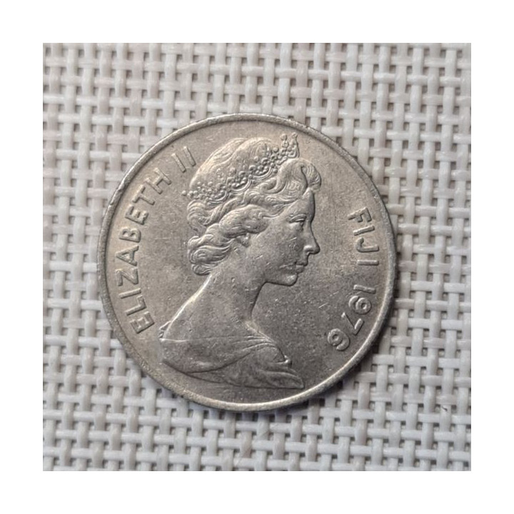 Fiji 10 Cents 1976 KM-30 VF