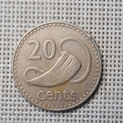 Fiji 20 Cents 1976 KM-31 VF