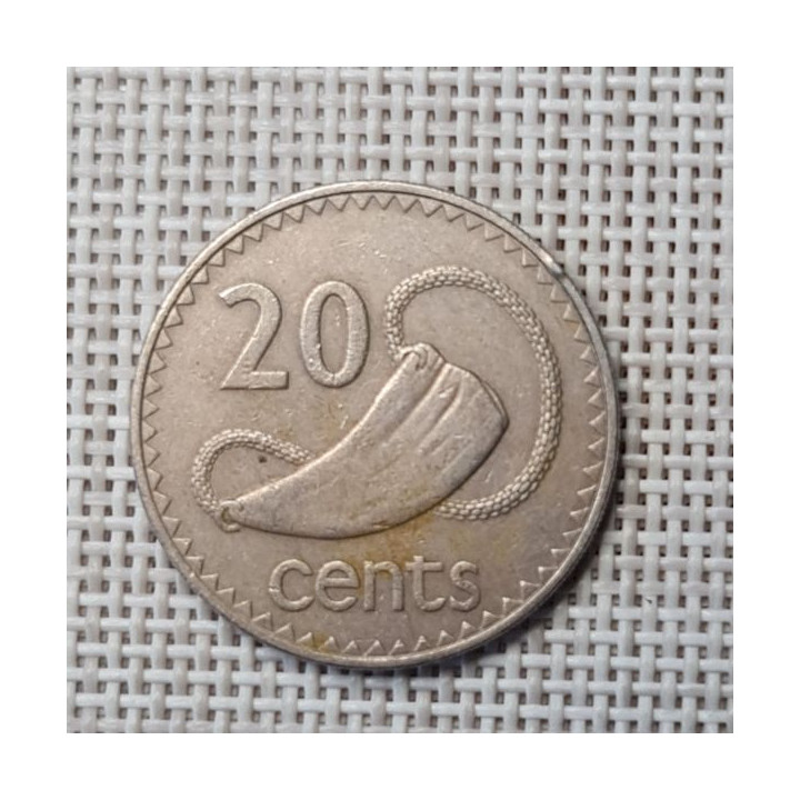 Fiji 20 Cents 1976 KM-31 VF