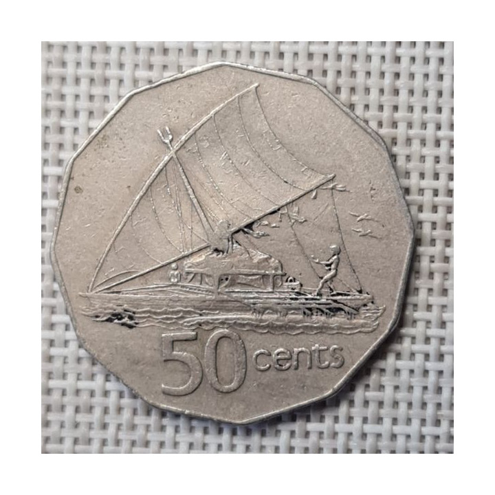 Fiji 50 Cents 1976 KM-36 VF