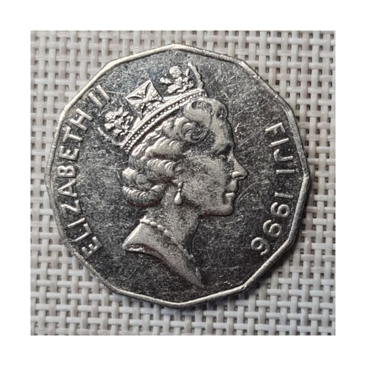 Fiji 50 Cents 1996 KM-54a XF