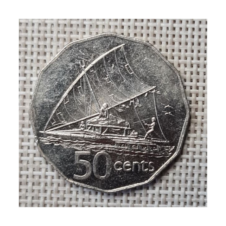 Fiji 50 Cents 1996 KM-54a XF