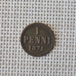 Finland 1 Penni 1871 KM-1.1 VF