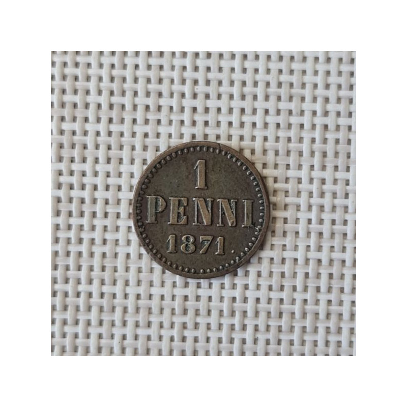 Finland 1 Penni 1871 KM-1.1 VF