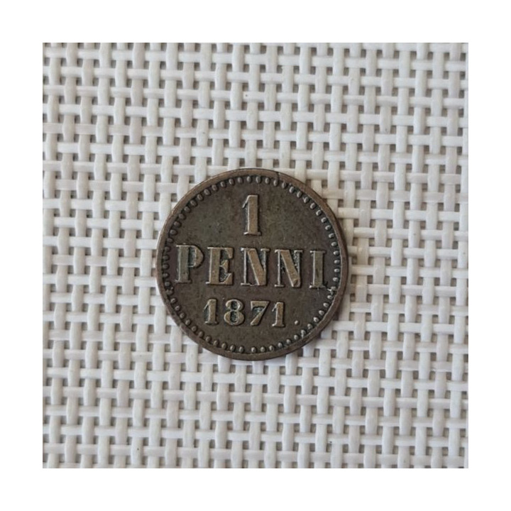 Finland 1 Penni 1871 KM-1.1 VF