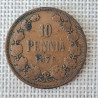 Finland 10 Penniä 1876 KM-5.2 VF