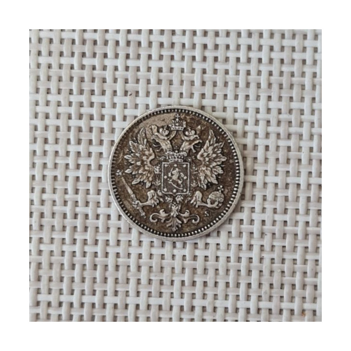 Finland 25 Penniä 1875 KM-6.2 VF