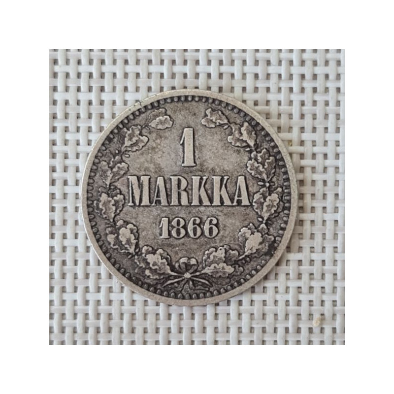 Finland 1 Markka 1866 KM-3.1 VF