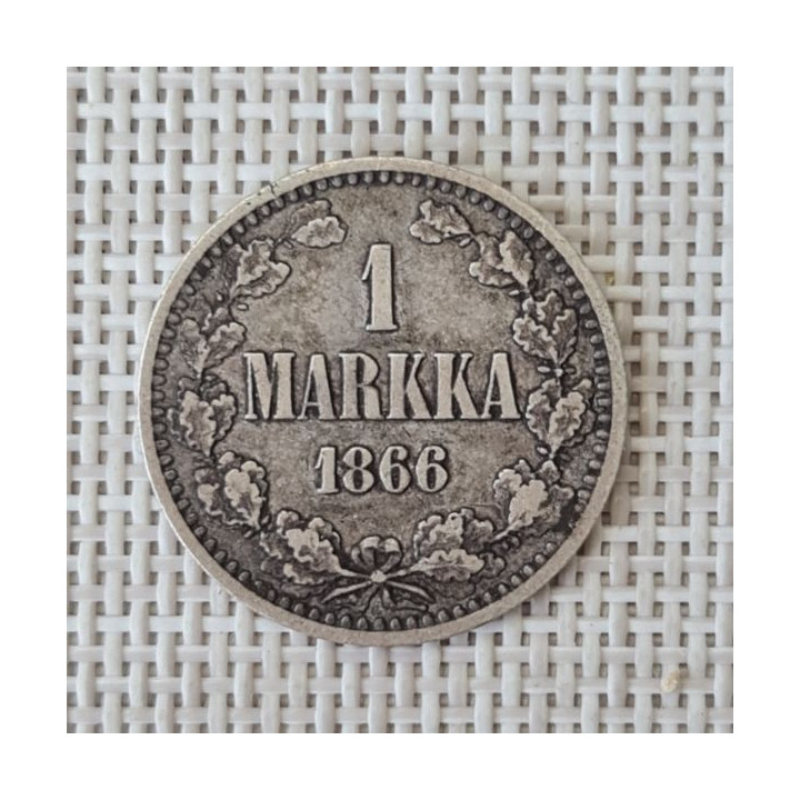Finland 1 Markka 1866 KM-3.1 VF