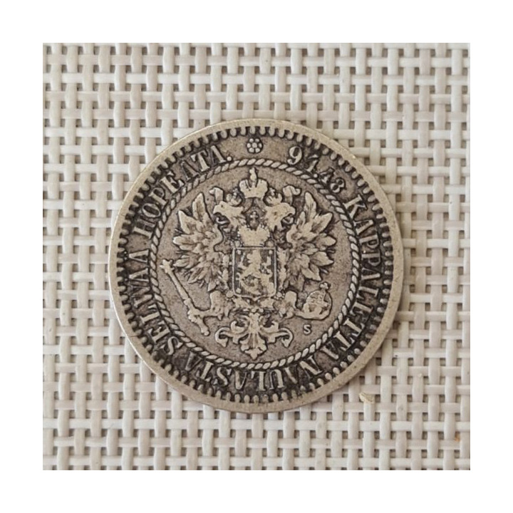 Finland 1 Markka 1866 KM-3.1 VF