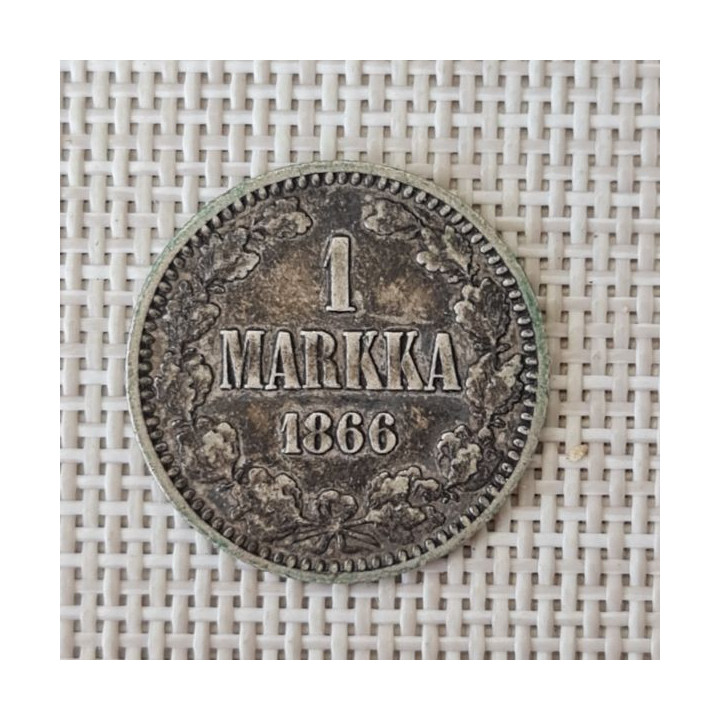 Finland 1 Markka 1866 KM-3.1 VF
