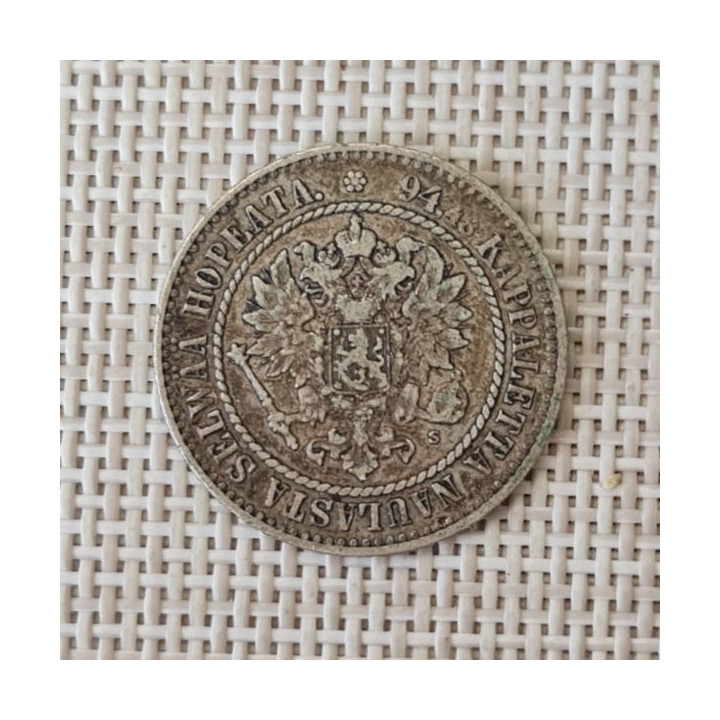 Finland 1 Markka 1866 KM-3.1 VF