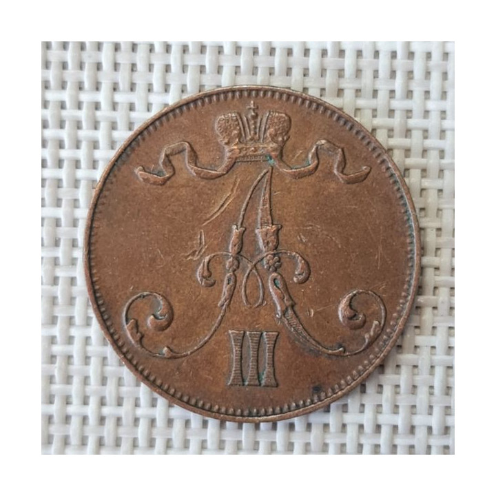 Finland 5 Penniä 1889 KM-11 VF