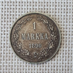 Finland 1 Markka 1890 KM-3.2 VF