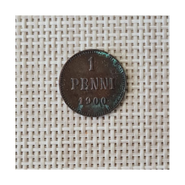 Finland 1 Penni 1900 KM-13 VF