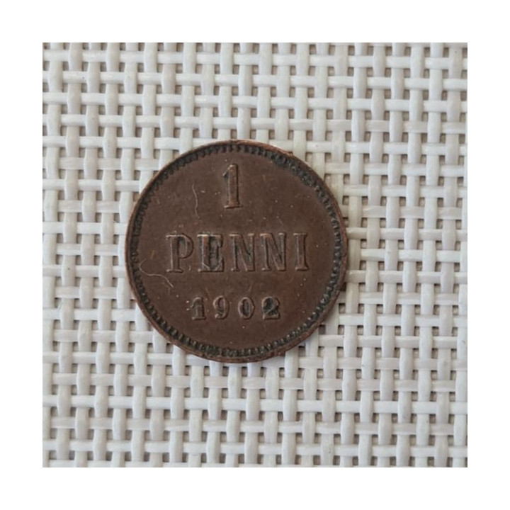 Finland 1 Penni 1902 KM-13 VF