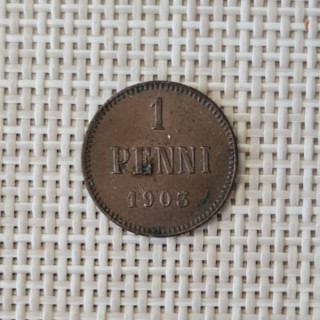 Finland 1 Penni 1903 KM-13 VF