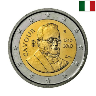 Italy 2 Euro 2010 "Cavour" UNC